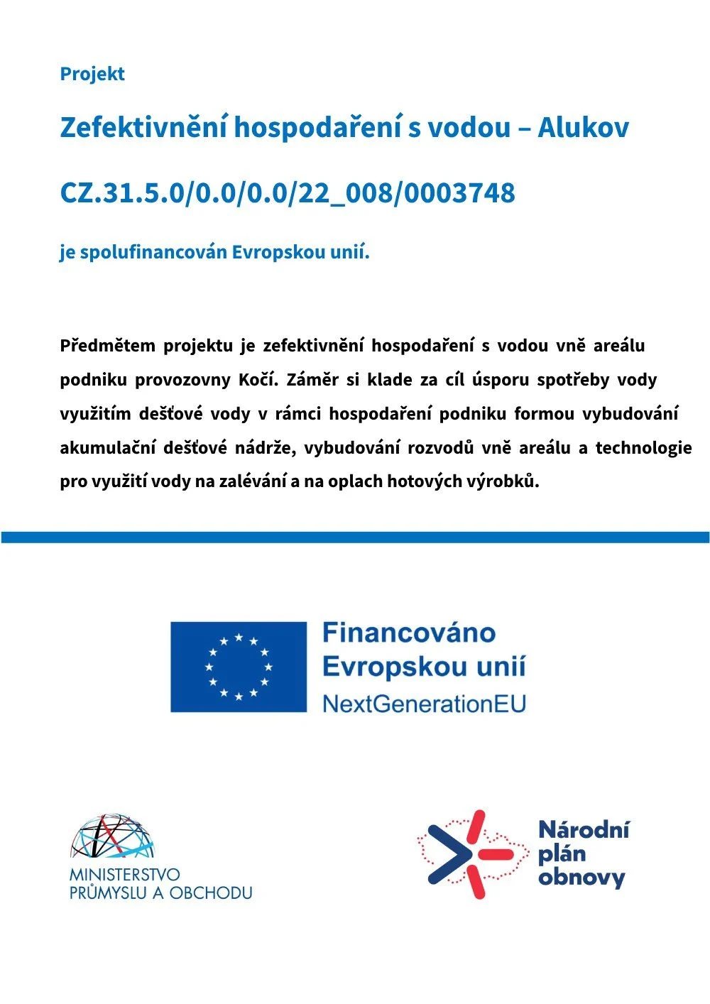 Optymalizacja gospodarki wodnej w Alukov